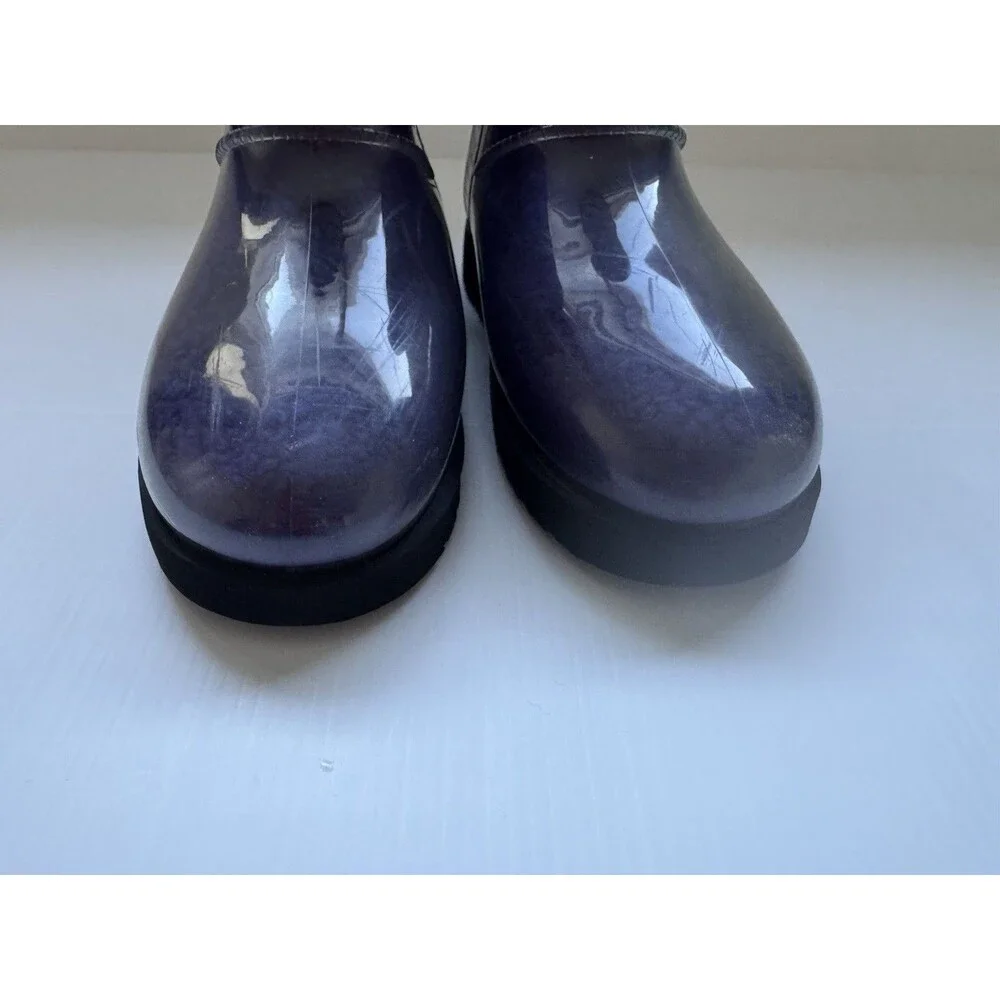 UGG Classic Clear Mini Purple Waterproof Boots Women US 6 EU 37 Shearling